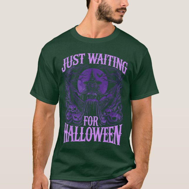 T-shirt Squelette de Summerween attendant Halloween (Devant)