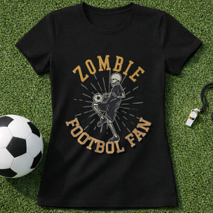 T-shirt Squelette de supporter de football zombie jonglant