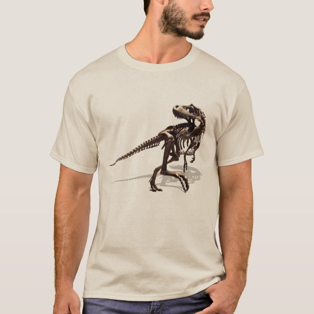 T-shirt Squelette de T-Rex de dinosaure (Devant)