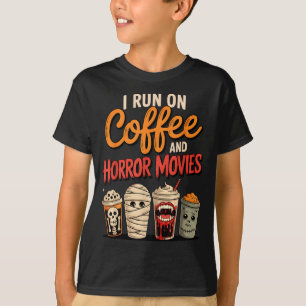 T-shirt Squelette de vampire qui fonctionne au café et aux