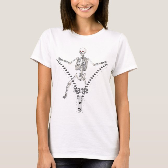 T-shirt Squelette de Zipper (Devant)