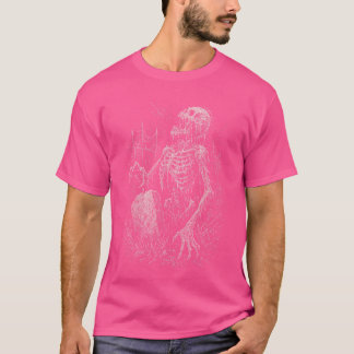 T-shirt Squelette de zombie Horreur non morte Tombe Goth A