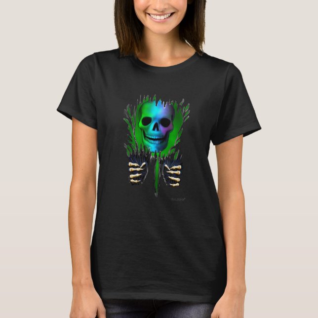 T-SHIRT SQUELETTE DÉCHIRÉ (Devant)