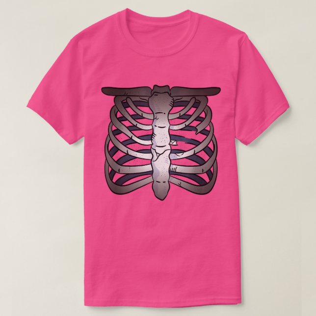 T-shirt Squelette déplaisant effrayant  (Design devant)