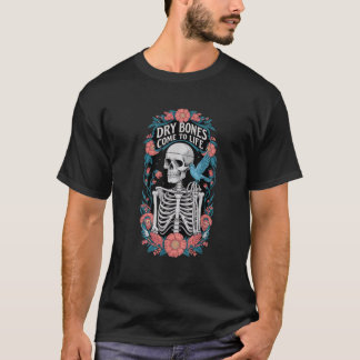 T-shirt Squelette des os secs