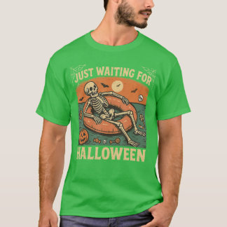 T-shirt Squelette d'été effrayant de Summerween attendant