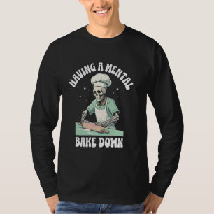 T-shirt Squelette Drôle de Boulanger Amateur de Pâtisserie