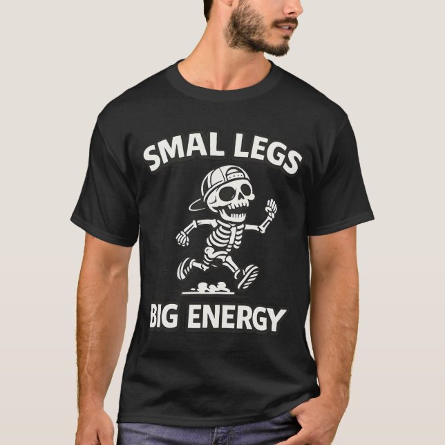 T-shirt Squelette drôle en train de courir - Petites jambe (Devant)
