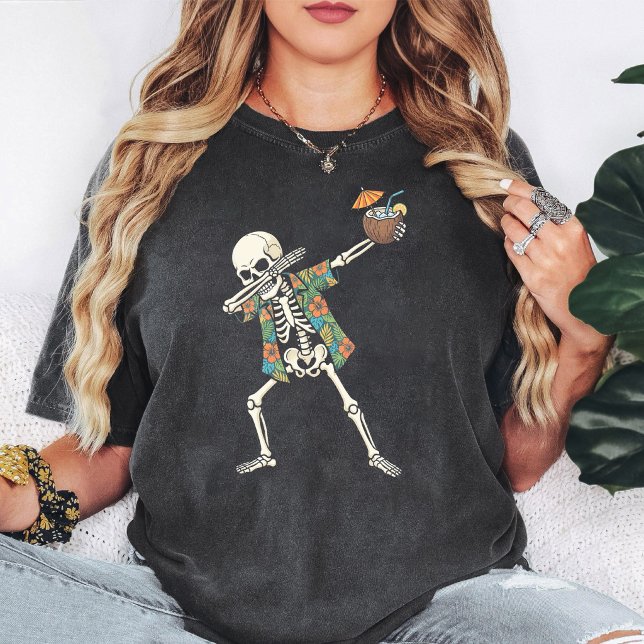 T-shirt Squelette drôle faisant le dab avec une boisson à  (Créateur téléchargé)
