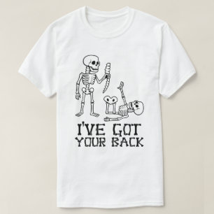 T-shirt Squelette drôle “J'ai ton dos” Jeu de mots – Humor