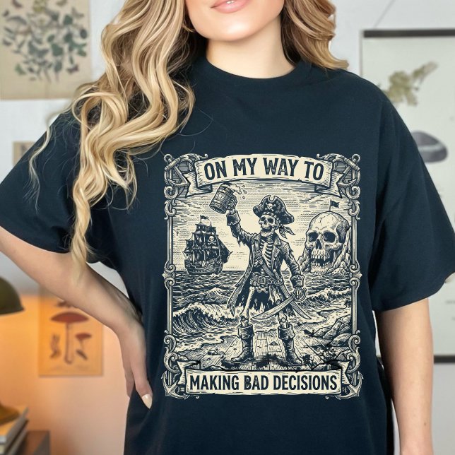 T-shirt Squelette drôle sur mon chemin pour prendre de mau (Créateur téléchargé)