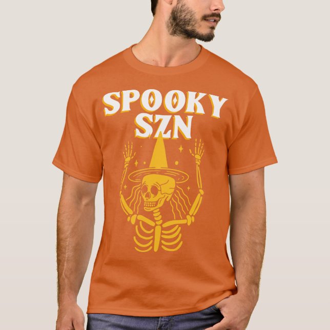 T-shirt Squelette effrayant (Devant)