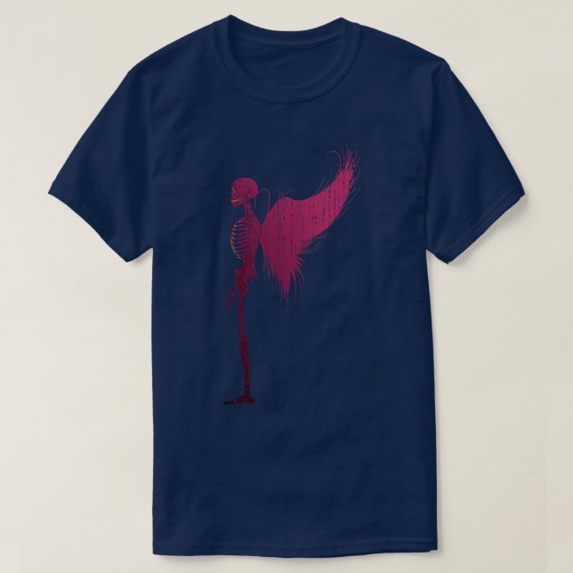 T-shirt Squelette fée esthétique Goth foncé Witchy Goblinc (Design devant)