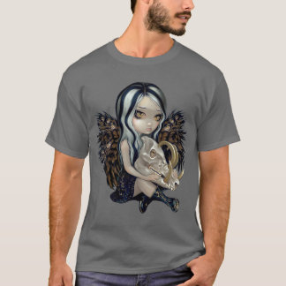 T-shirt Squelette féerique gothique peu intellectuel de
