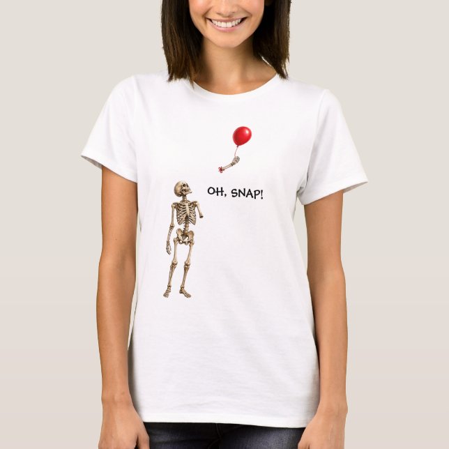 T-shirt Squelette flottant avec un bras (Devant)