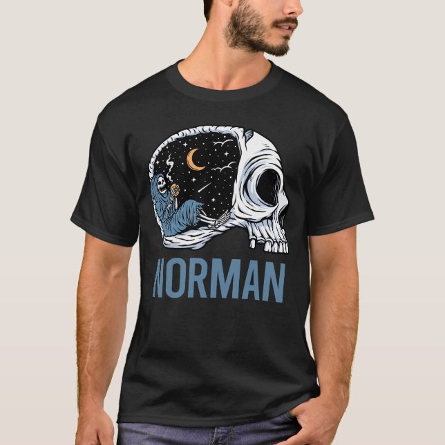 T-shirt Squelette froid - Norman (Devant)