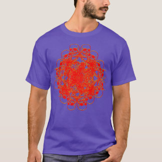 T-shirt Squelette Glitch Kaleidoscope Trippy Motif EBoy E