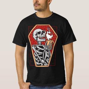 T-shirt Squelette gothique dans Coffin Mall Goth Halloween