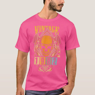 T-shirt Squelette gothique rétro d'anniversaire vintage 19
