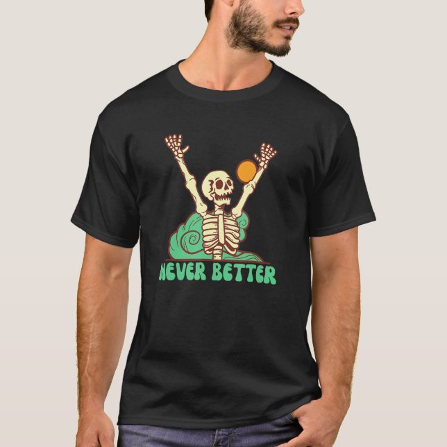 T-shirt Squelette Graphisme esthétique Grunge Soft Emo Got (Devant)