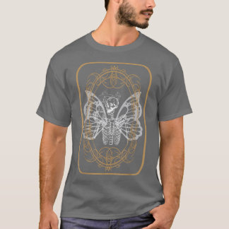 T-shirt Squelette Grunge Aesthétique Boire Café Fée Go