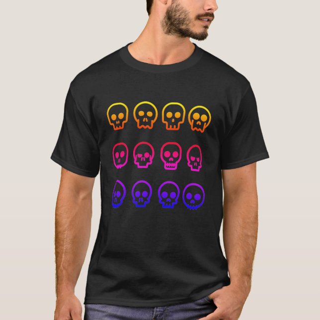 T-shirt Squelette HALLOWEEN (Devant)