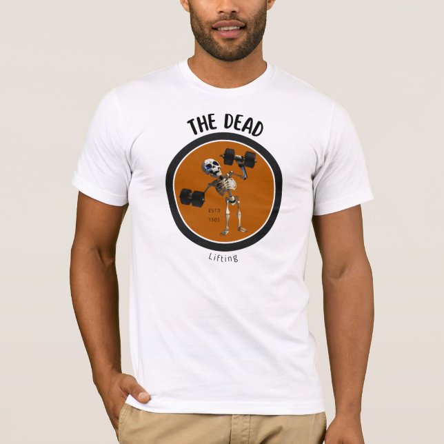 T-shirt Squelette/Halloween/drôle/gym (Devant)
