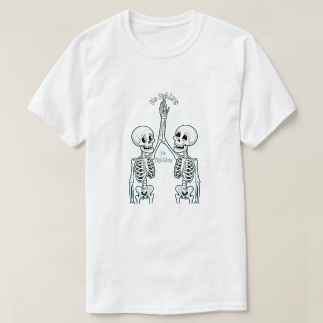 T-shirt Squelette haut-cinq (Design devant)
