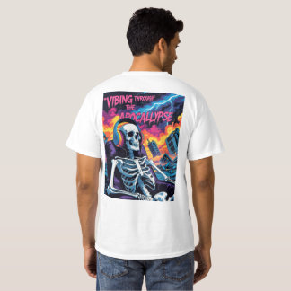 t-shirt squelette, haute qualité
