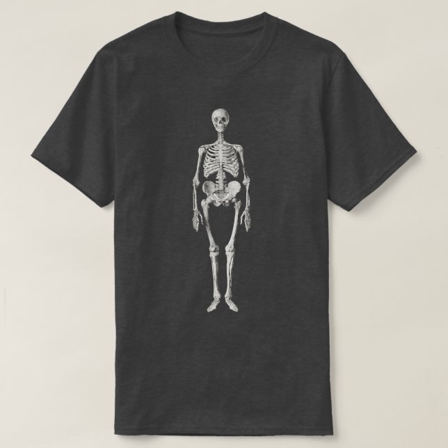 T-shirt Squelette humain anatomique  (Design devant)