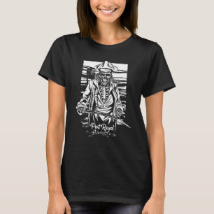 T-shirt Squelette île caraïbe Jamaïque Port Royal Capitain