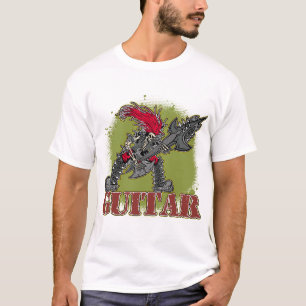 T-shirt Squelette jouant la guitare électrique