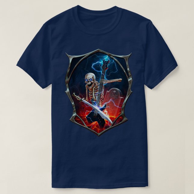 T-shirt Squelette métallique (Design devant)