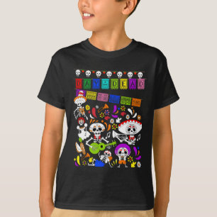 T-shirt Squelette Mexicain Drôle - Dia De Los Muertos Jour