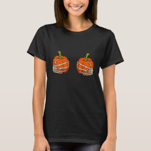 T-shirt Squelette Migné Pour Les Femmes Rocher Sur La Main
