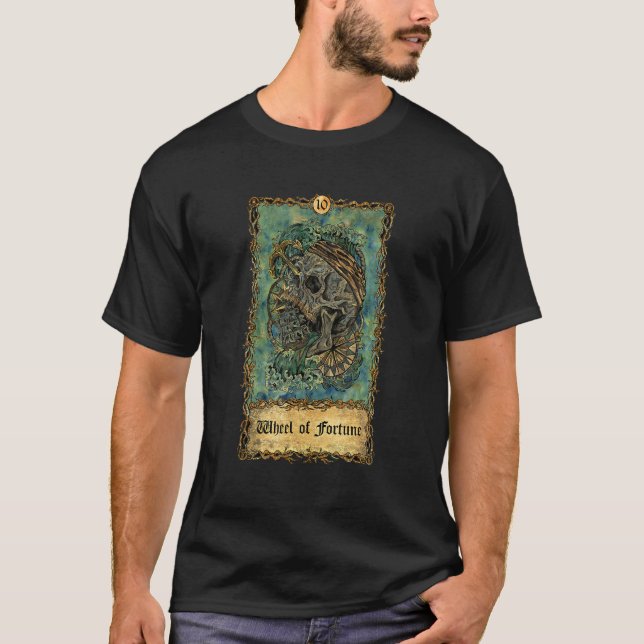T-shirt Squelette Nautique Visage Pour Goth Mystique Vinta (Devant)