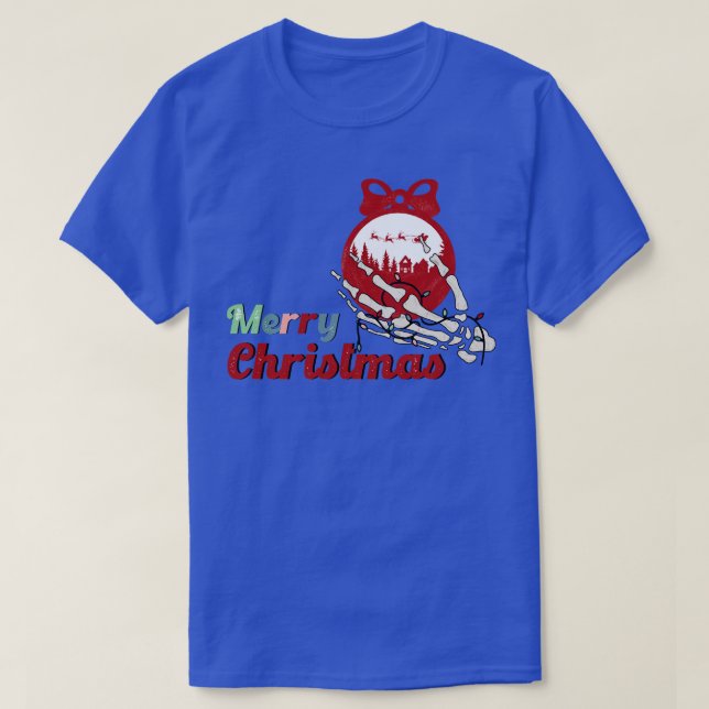 T-shirt Squelette noël 2 (Design devant)