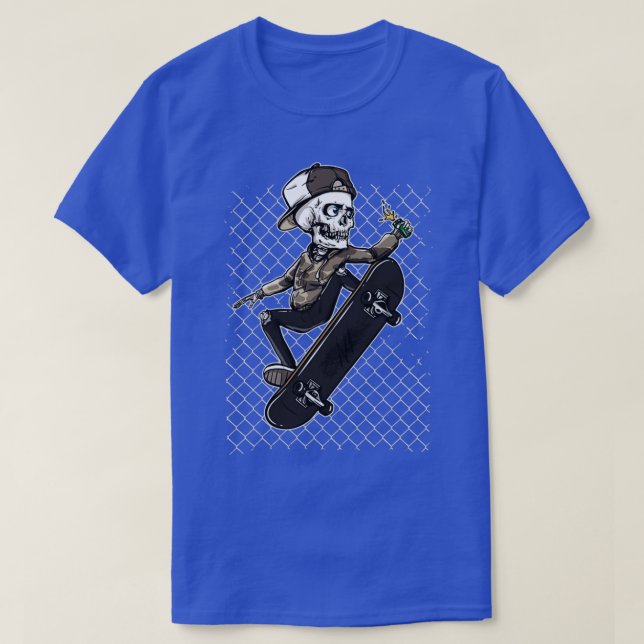 T-shirt Squelette Planche de Skeleton (Design devant)