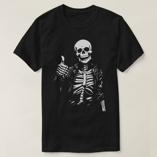 T-shirt squelette positif (Design devant)