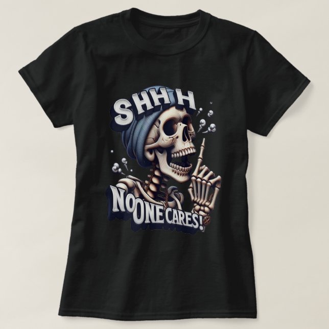 T-shirt Squelette silencieux : dévoiler la mystérieuse Ban (Design devant)