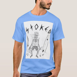 T-shirt Squelette sur la plage