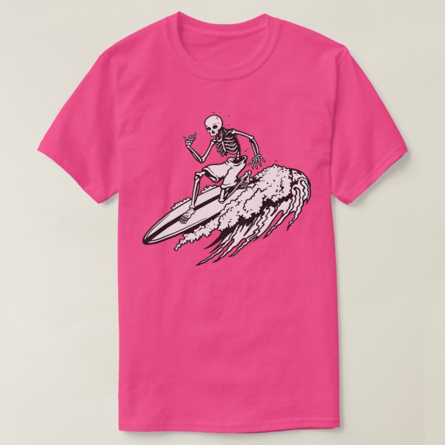 T-shirt Squelette Surf surfT (Design devant)