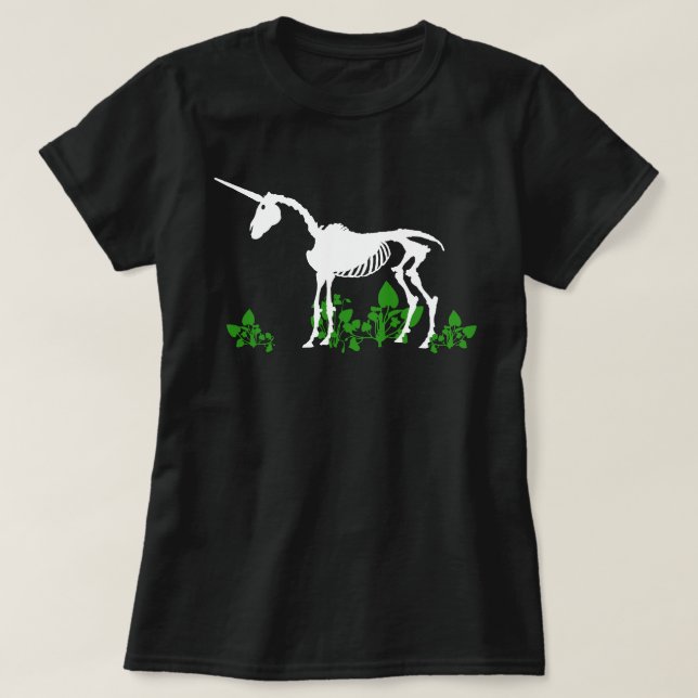 T-shirt Squelette Unicorne (Design devant)