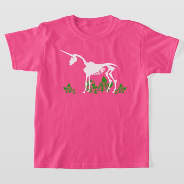 T-shirt Squelette Unicorne (Poser)