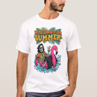 Squelette Vacances Été Flamingo Faux Art