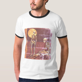 T-shirt Squelette vintage Lune Scene Lune