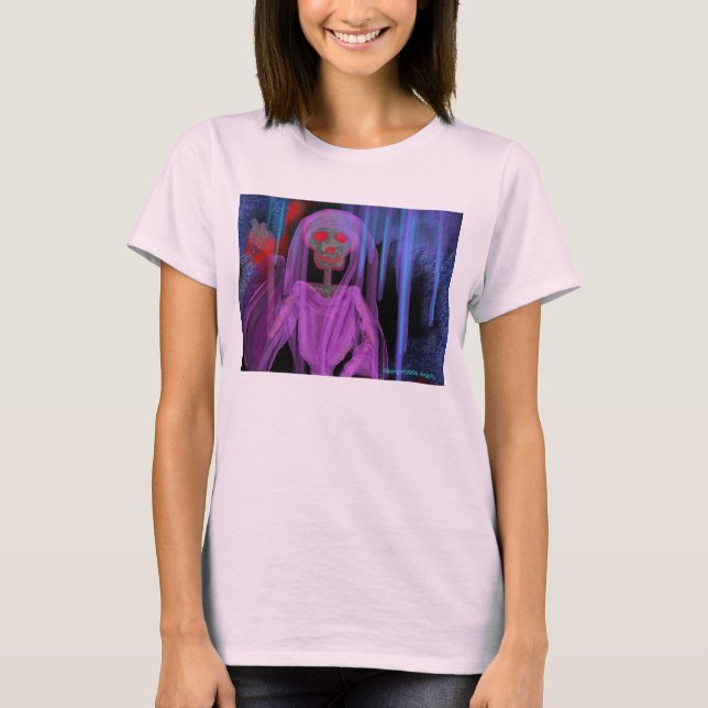 T-shirt squelette voilé (Devant)