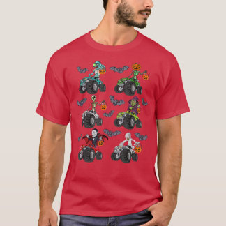 T-shirt Squelette Zombie Conduisant un Monster Truck Vampi