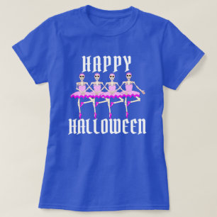 T-shirt Squelettes dansant le ballet "Halloween heureux "