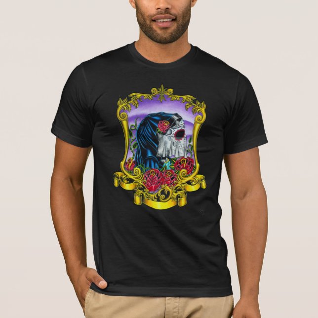 T-shirt squelettique de jeune mariée (Devant)